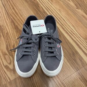 Superga Women’s Gray Canvas Sneakers